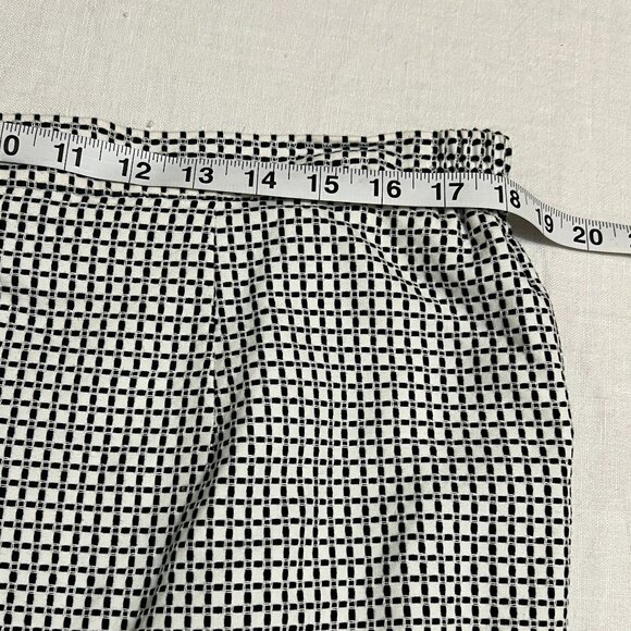 Valentine suits Inc Women's Skirt Size 16 Black White Grid Pencil Midi USA - Picture 6 of 9